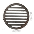 thumbnail image 2 of CHICHUMID Campfire Cooking Grate Cast Iron 1Set Grey Controlled Burning Outdoor, 2 of 6