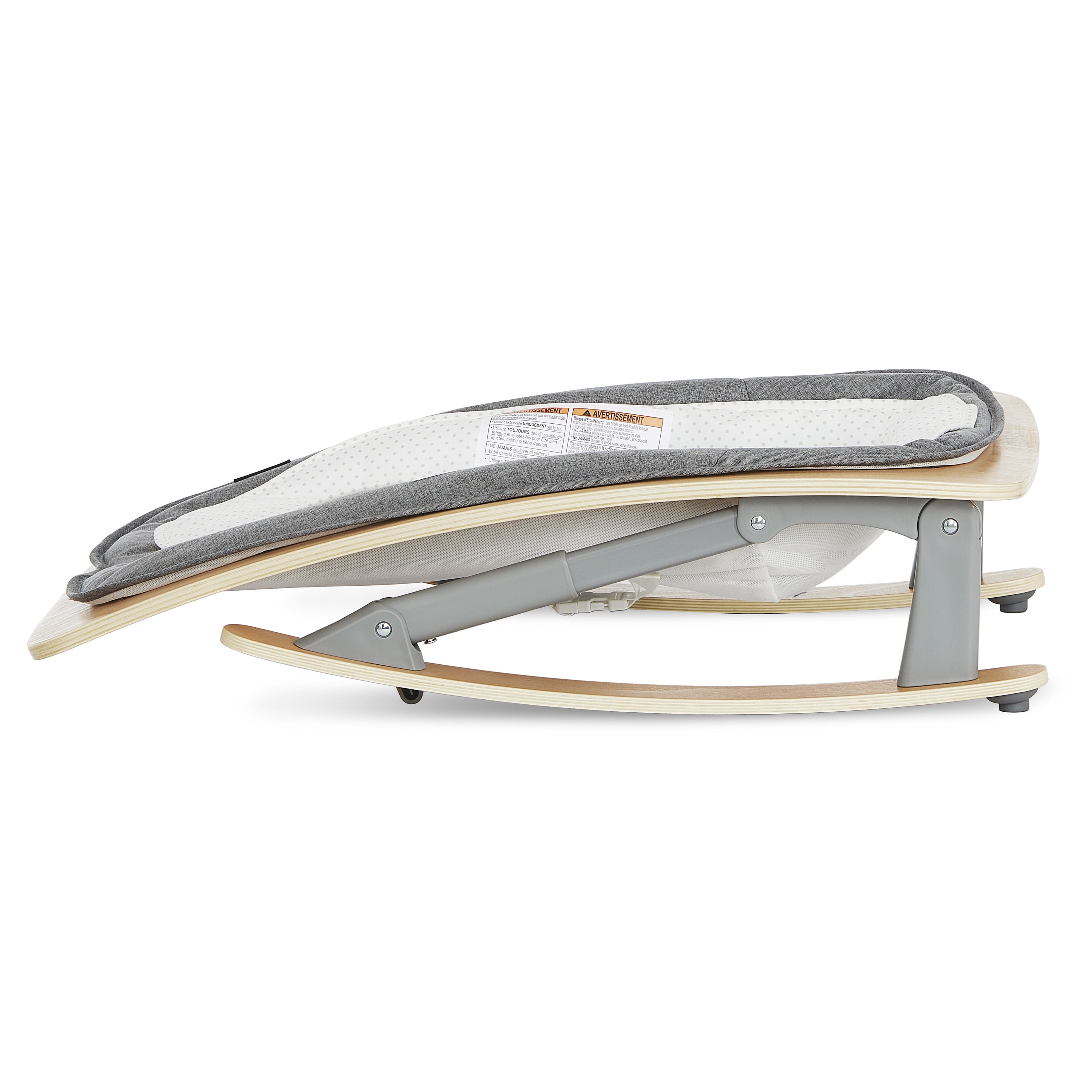 Evolur Tory 2-in-1 Rocker & Chair, Gray