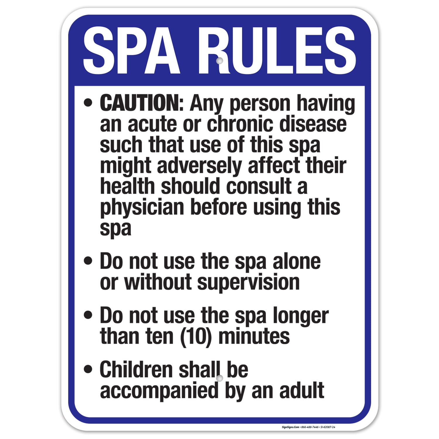 Missouri Spa Rules Sign, Complies With State Of Missouri Pool Safety ...