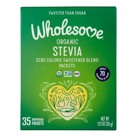 Wholesome Sweeteners Organic Stevia 35 Pack 1.23 oz (Pack Of 12)