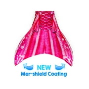 Sun Tail Mermaid Swim Set; Bahama Pink Mermaid Tail + Pink Monofin for Swimming; size - Teen/Adult Medium (JM)