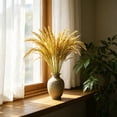 thumbnail image 4 of Fall Decorations Artificial Rice Stalks Bundle Faux Paddy Grain Stems Realistic Dried Look Decorative Grasses for Vase Table Mantel Doorway Wedding Home Decor, 4 of 6