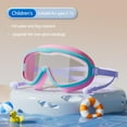 thumbnail image 4 of Yyuenw Kids Youth Swimming Goggles, HD Large Frame Anti-Fog Waterproof Pool Goggles with Earplugs and Nose Cover for Children & Teens Age 3-16, 4 of 9
