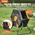 thumbnail image 5 of VEVOR Compost Bin, 18.5-Gal Composting Tumbler, Compact Single Rotating Chamber with Sliding Door and Steel Frame, BPA Free Small Composter Bin Tumbler, 5 of 9