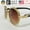 Brown, variant on Oval Hip Hop Glasses Diamond Shades Clear Lens Gold Classic Fashion