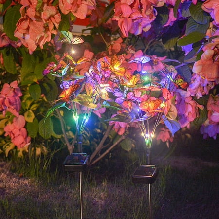 

Vikakiooze 2023 Promotion on sale 2PC Solar Garden Light Creative Wrought Iron Kettle Shower Floor Lamp Outdoor Garden Decoration