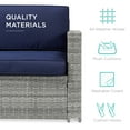 thumbnail image 5 of Best Choice Products 6-Piece Wicker Outdoor Patio Conversation Furniture Set w/ Height-Adjustable Dining Table, Cover, 5 of 7