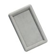 thumbnail image 1 of Plateau Carré en Velours Mode Porte-Verres pour Boucles d'Oreilles Collier Magasins Maison Placard Gris L, 1 of 9