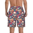 thumbnail image 3 of Yiaed colorful Skull rose Print Men's Swim Trunks with Lining Quick Dry Sports Shorts Beach Shorts Boardshorts-X-Large, 3 of 5