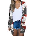 thumbnail image 2 of Cardigans pour Femmes Cardigan Mode pour Femmes Manteau Imprimé Cardigan à Manches Longues Blouse Décontractée Ample Hauts en Liquidation, 2 of 6