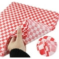 thumbnail image 3 of 100 Sheets Checkered Dry Waxed Deli Paper Sheets, Paper Liners for Plastic Food Basket, Wrapping Bread and Sandwiches, 3 of 5