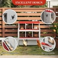 thumbnail image 4 of Chicken Nesting Box with Roll Out Egg Tray, Galvanized Steel Rustproof Laying Boxes for Hens, Chickens & Ducks, Ventilated & Easy-Clean Design, 4 of 8