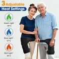 thumbnail image 5 of Heating Pad for Hip, Cordless Hip Heated Wrap with 105pcs 660nm & 850nm Light Beads, Thigh Heating Pad with 3 Heat & Vibration Modes, Adjustable Heated Hip Brace for Hips Thighs Lower Back, Black, 5 of 10