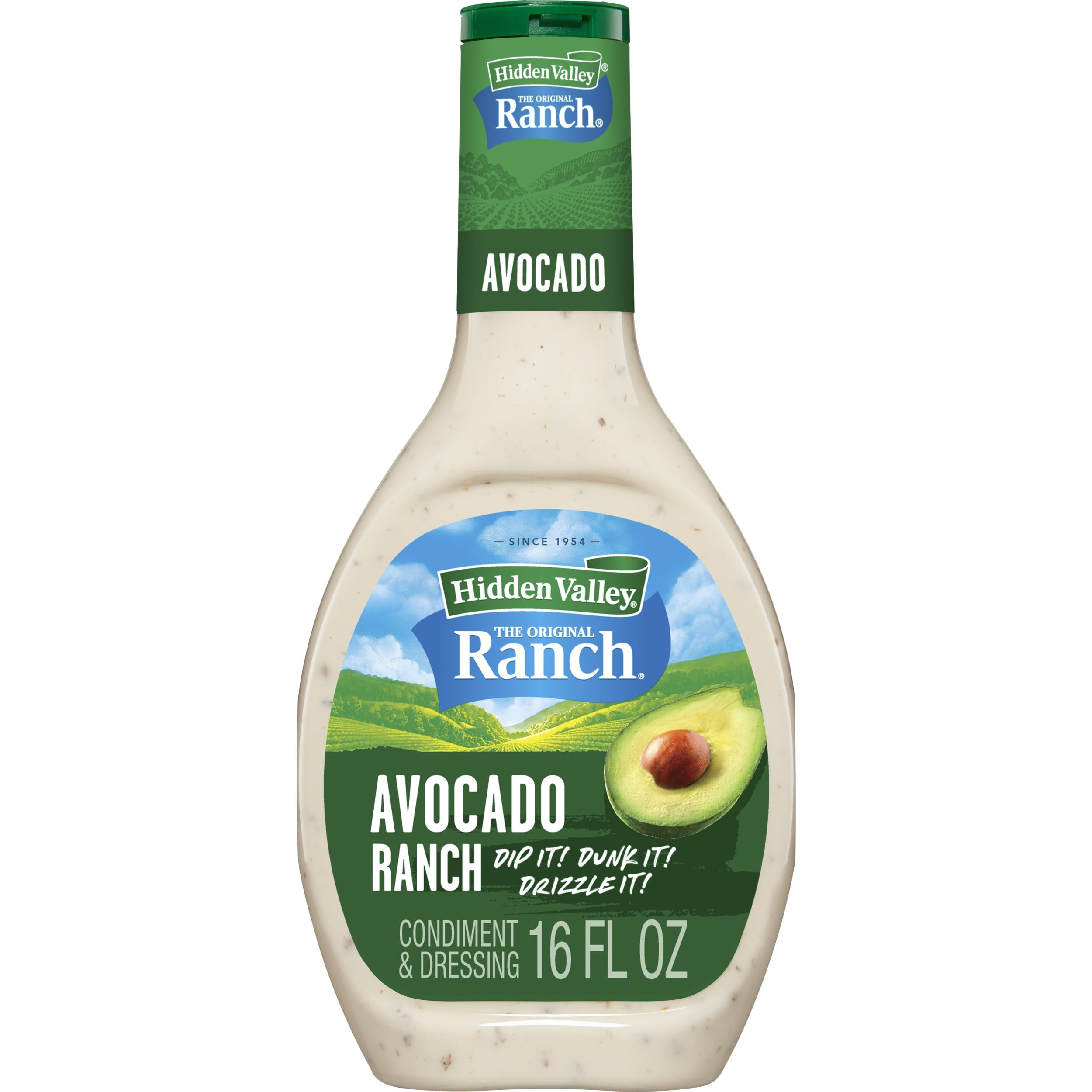 Hidden Valley Gluten Free Avocado Ranch Salad Dressing and Topping, 16 fl oz