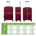 thumbnail image 2 of Uxcell Luggage Cover Protector for Travel and Business Trips with Elastic Design for Travel Business 22-23 inch Wine Red, 2 of 7