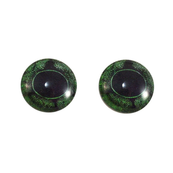 Green Frog Glass Eyes