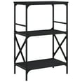 thumbnail image 6 of vidaXL Bookcase Storage Bookshelf Display Book Cabinet Black Engineered Wood, 6 of 66