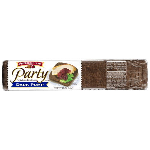 Pepperidge Farm Party Bread Dark Pump Bread 12 Oz Bag Walmart Com Walmart Com