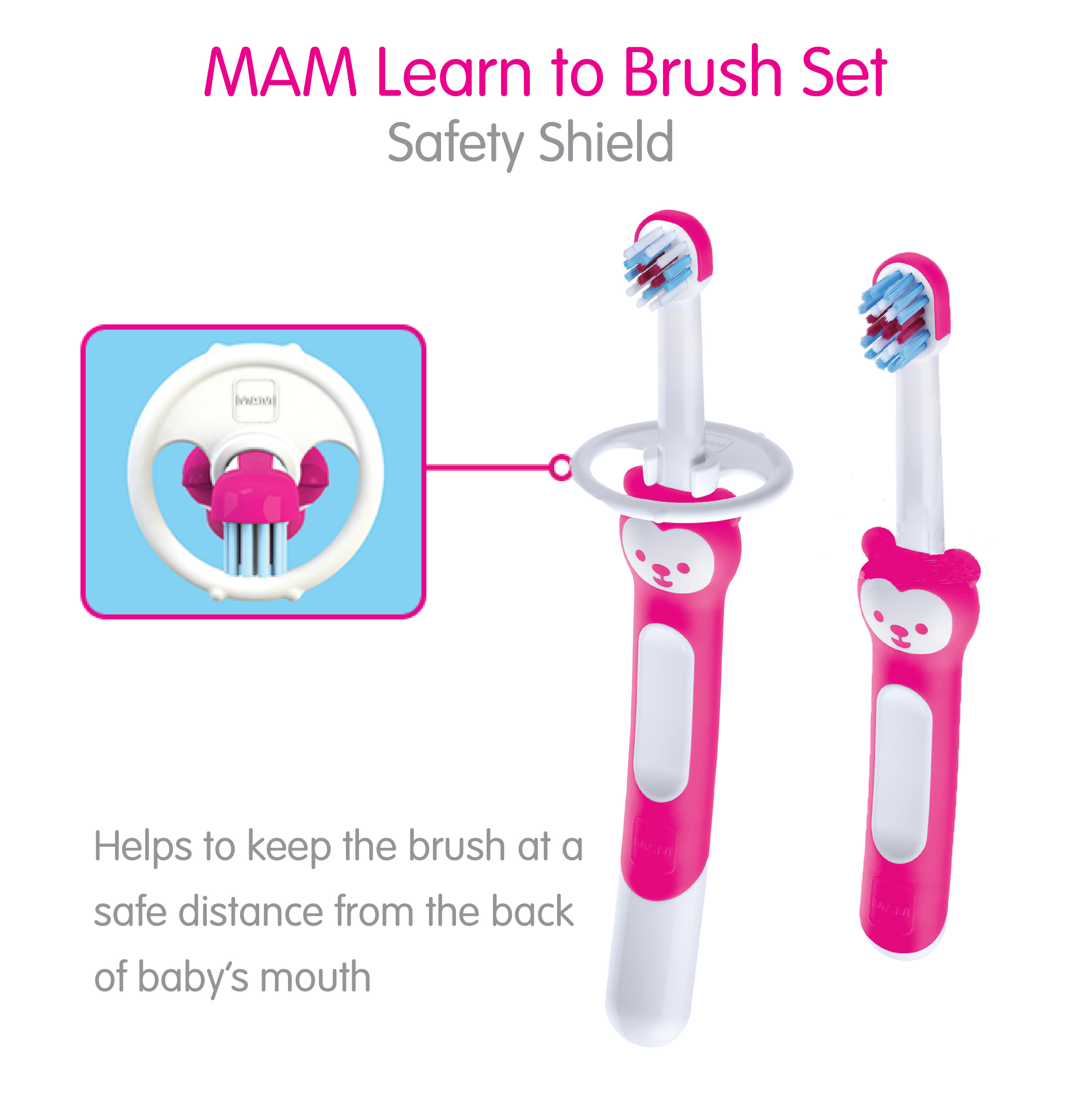 MAM Learn to Brush Set, 5+ Months, Boy, 2 Pack - image 4 of 10