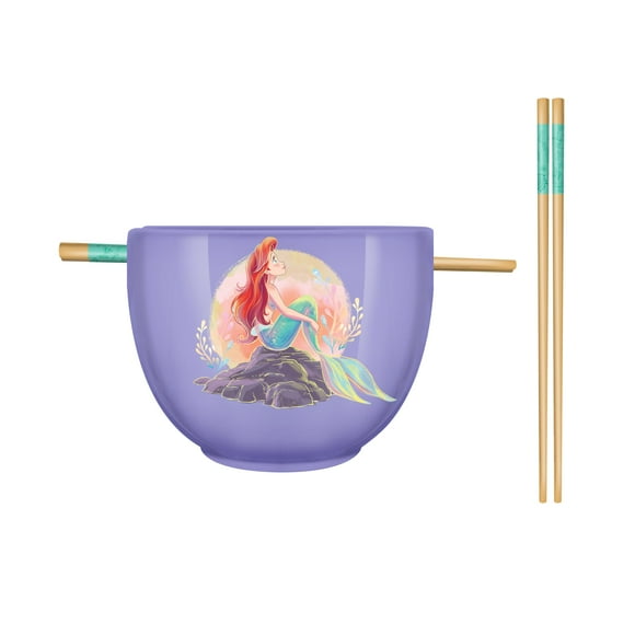 Cuenco para ramen plateado con diseño de búfalo Disney Princess Ariel, 600 ml