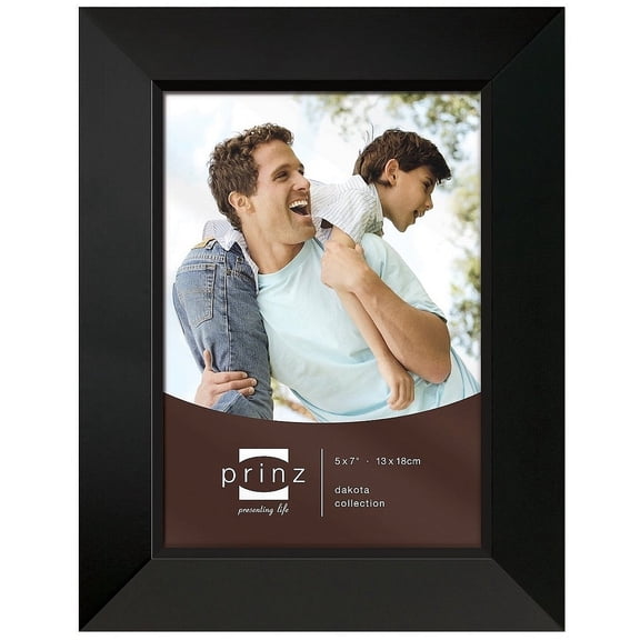 Prinz Dakota Wood Picture Frame, Black, Multiple Sizes and Packs