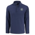 thumbnail image 2 of Men's-Cutter & Buck  Navy New York City FC Hunts Point Eco Textured Fleece Recycled Quarter-Snap Pullover, 2 of 3