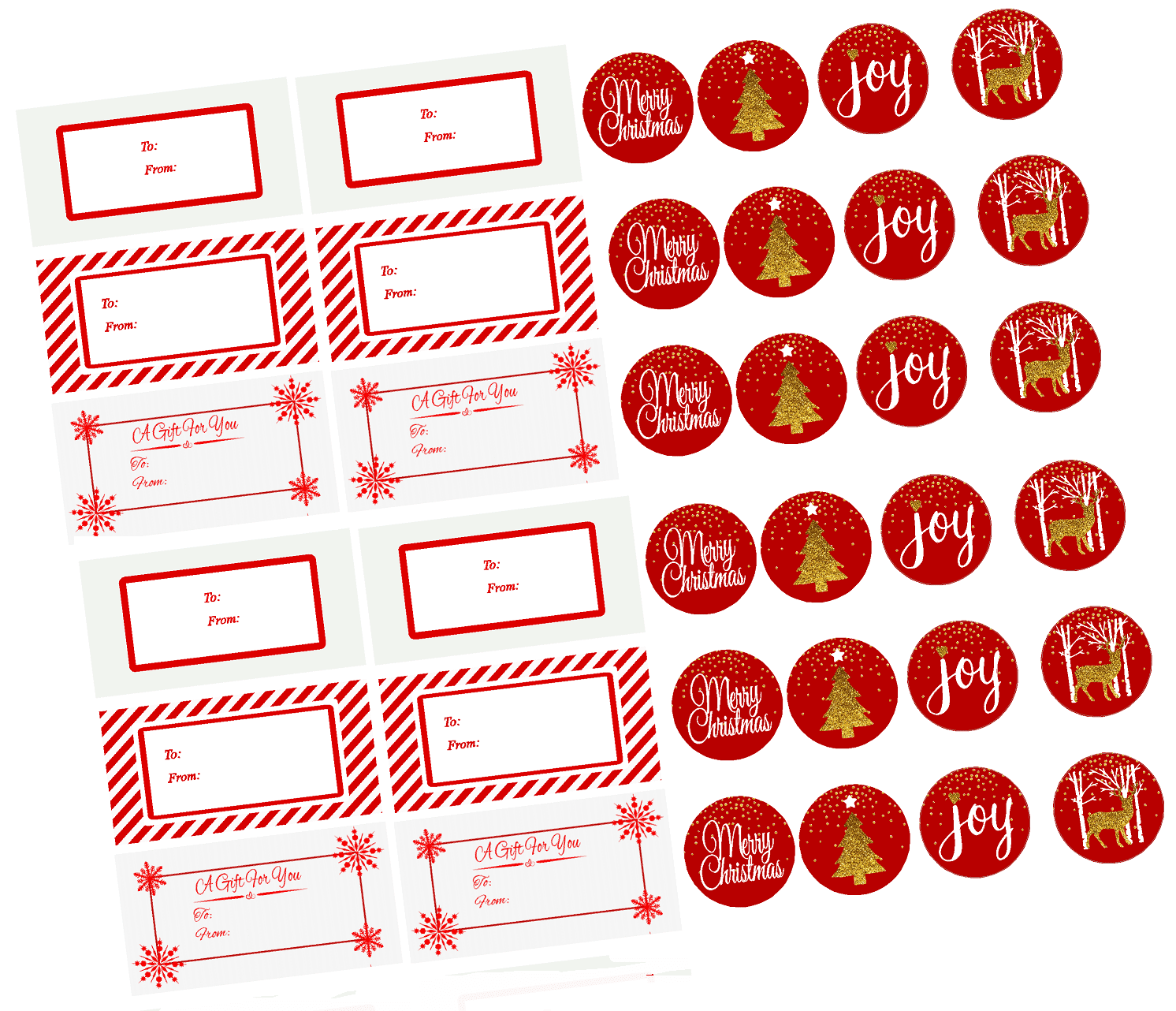 15 Assorted Glitter, Foil, printed designs for DIY Xmas Present Wrap and Label Package Name Card Christmas Gift Tags 60 Count with Untied String 