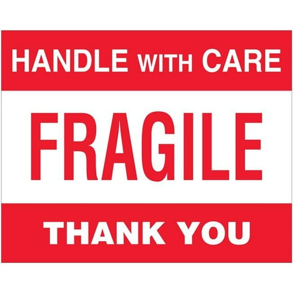 8 x 10 in. Fragile Handle with Care Labels