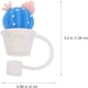 thumbnail image 3 of Gorras De Paja Tapas de paja Reutilizables Tapón de protección de paja de silicona Decoración de fiesta (Estilo D), 3 of 3