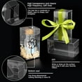 thumbnail image 4 of 24Pcs Clear Gift Box 1.5x1.5x3.1inch Small Cases for Organizing Candy Pantry - Transparent Display for Birthday Wedding Dessert Cookies Clear DIY, 4 of 6