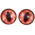 thumbnail image 3 of Red Orange Dragon or Cat Glass Eyes, 3 of 5