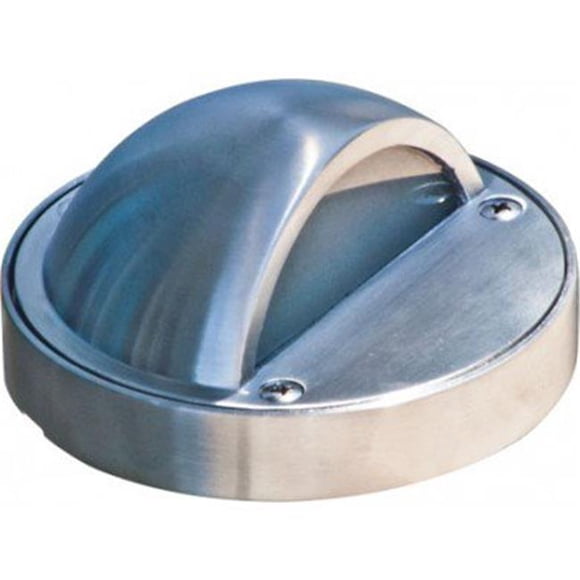 Dabmar Lighting LV605-SS-316 20 watt JC Round Step Light with Hood, 304 Stainless Steel - 12V