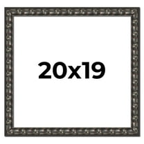 20x19 Frame Black-Brown Medieval Solid Wood Picture Frame | 1.5 Inch Moulding Width | Gotham