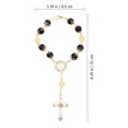 thumbnail image 3 of KAKOWELY 1 pulsera con cruz religiosa, rosario de cristal, joyería decorativa, regalo, 3 of 5