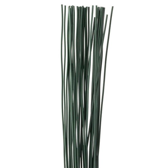 12 Packs: 35 ct. (420 total) 22 Gauge Green Stem Wire by Ashland