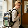thumbnail image 2 of Clear Backpack for School 17 inch Large Heavy Duty Stadium Approved Clear Bookbag, See Through Transparent Backpacks for Travel College Work, 2 of 7