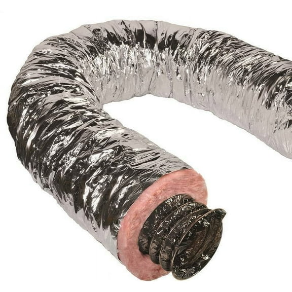 Quiet Flex Silver/Grey Flex 14", 25' L Insulated Flexible Ducting