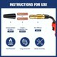 thumbnail image 5 of Kit de Boquilla Sin Aire con Núcleo de Fundente, Soldador con Núcleo de Fundente, Punta de Contacto para Soldador Sin Aire, Difusor de Gas para Pistola de Soldar, Kit A, 5 of 6