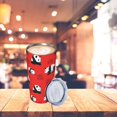 thumbnail image 6 of 20oz Tumbler With Lid And Straw, Panda In Red Vacuum Insulated Iced Coffee Mug Reusable Travel Cup Stainless Steel Water Bottle, 6 of 6