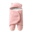 thumbnail image 1 of Sacos de dormir Cute Baby Swaddle Manta Recién nacido Swaddle Wrap Suave felpa Recibir Swaddle Wrap Saco de dormir para bebé con pies Saco de dormir para bebé para invierno, tamaño M para bebés de 0 a Meterk  Sacos de dormir, 1 of 7