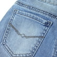 thumbnail image 4 of KIDSCOOL SPACE Baby Boys Denim Shorts,Elastic Waistband Inside Ripped Holes Stretch Jeans Summer Wear, Light Blue, 2-3 Years, 4 of 6