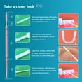 thumbnail image 3 of 200 Pcs Double-Head Toothpicks, Disposable Plastic Interdental Brushes for Teeth Cleaning, Conical & Fishbone Design, Oral Care Dental Picks, Comfortable & Durable, Easy to Use, Travel-Friendly, 3 of 6
