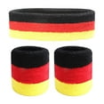 thumbnail image 2 of Color Wristband & Headband Set Sports Running Sweat Absorption & Wicking Comfortable Wrist & Hairband Accessory, 2 of 6