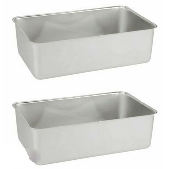 "2 Pack - Full Size Stainless Steel Steam Table 6"" Deep Spillage / Water Pan 24 gauge"