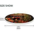 thumbnail image 4 of Christmas Fireplace Coasters Absorbent Moisture Non-Slip Drink Coaster Ceramic Stone with Cork Base Desktop Protection Prevent Furniture Damage 2PCS Home Decor, 4 of 6