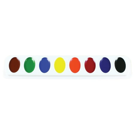Jumbo Watercolor Set - Sargent Art Art-Time Semi-Moist Standard Watercolor Paint Refill Set, Assorted Bright Color, 8 Pans