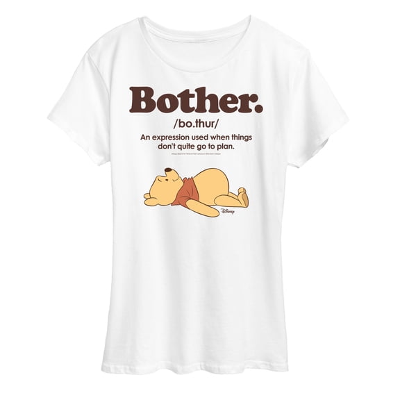 Winnie the Pooh - Bother Definition - Women's Short Sleeve Graphic T-Shirt