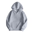 thumbnail image 4 of JGNGSHN Oversized Hoodies for Women Drawstring Long Sleeve Hooded Pullover Causal Solid color Sweatshirts with Pocket Tops, 4 of 6