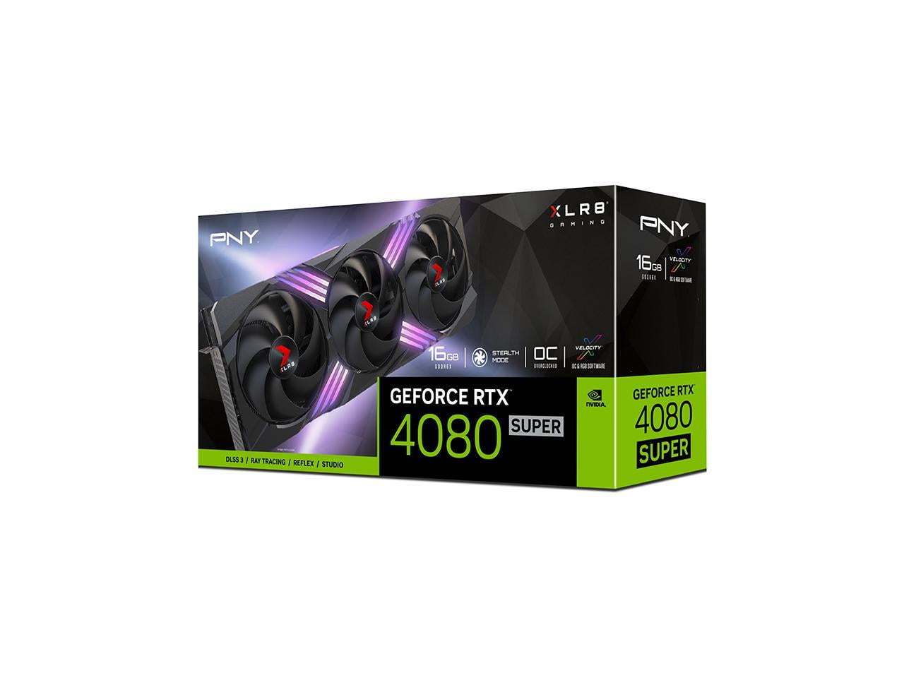 PNY GeForce RTX 4080 SUPER 16GB VERTO Overclocked Triple Fan DLSS