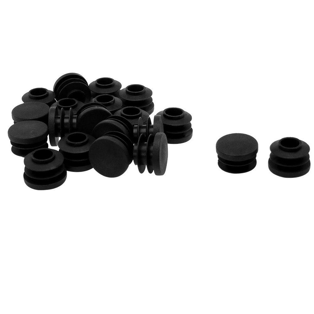 3/4" 20mm OD Plastic Round Tube Inserts Protector 20pcs, 0.67"0.75
